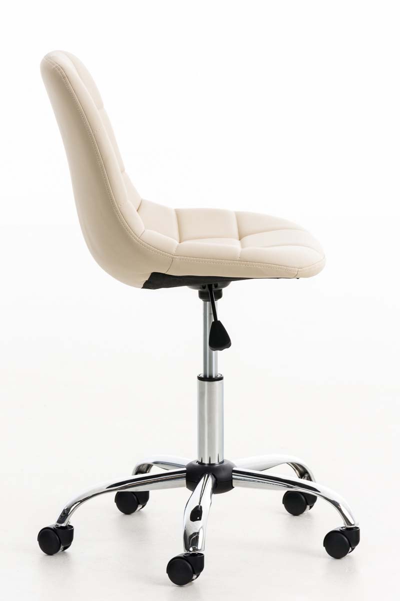 Bürostuhl Emil Kunstleder, creme