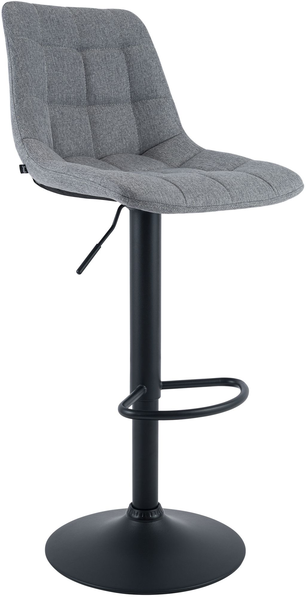 Barhocker Mapun Stoff, grau