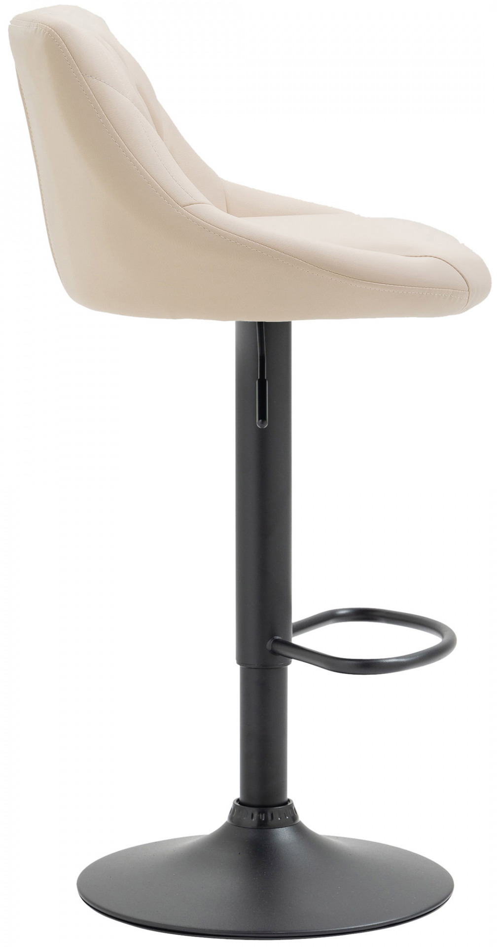 Barhocker Lazio Kunstleder schwarz, creme
