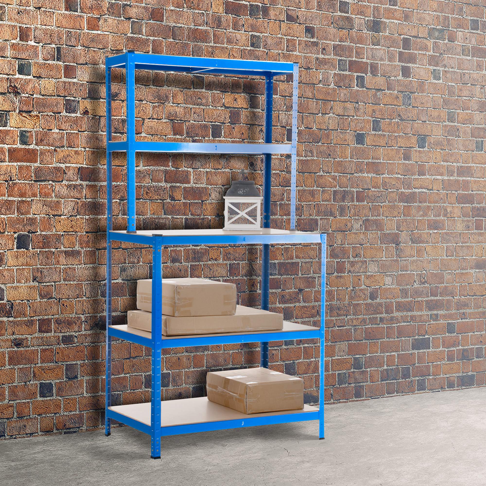 Steckregal inkl. Werkbank 2+3, blau