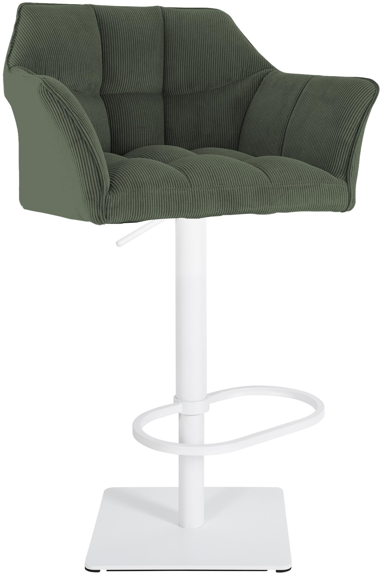 Barhocker Damaso W Cord, grün