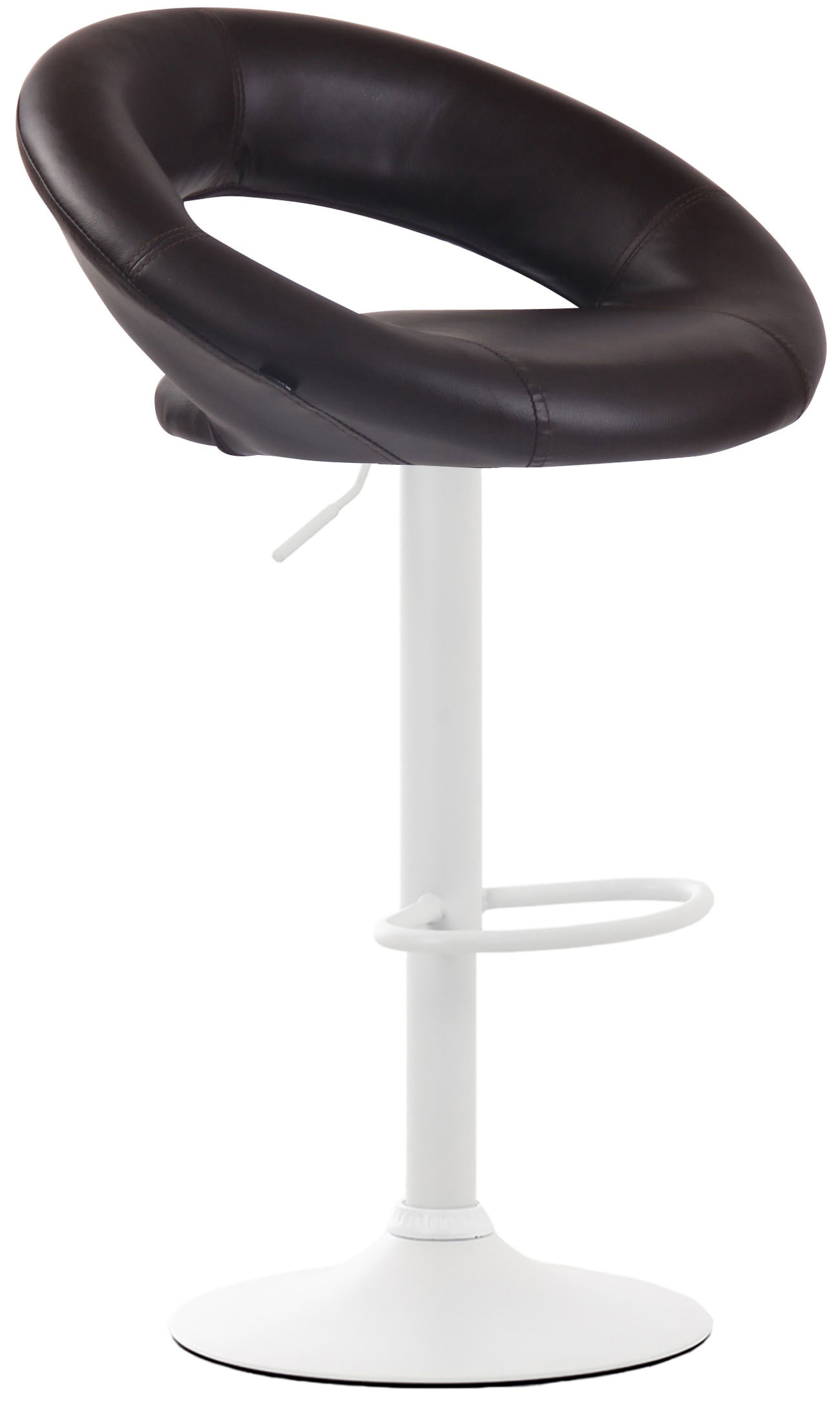 707254 Barhocker Olinda Kunstleder weiß, braun