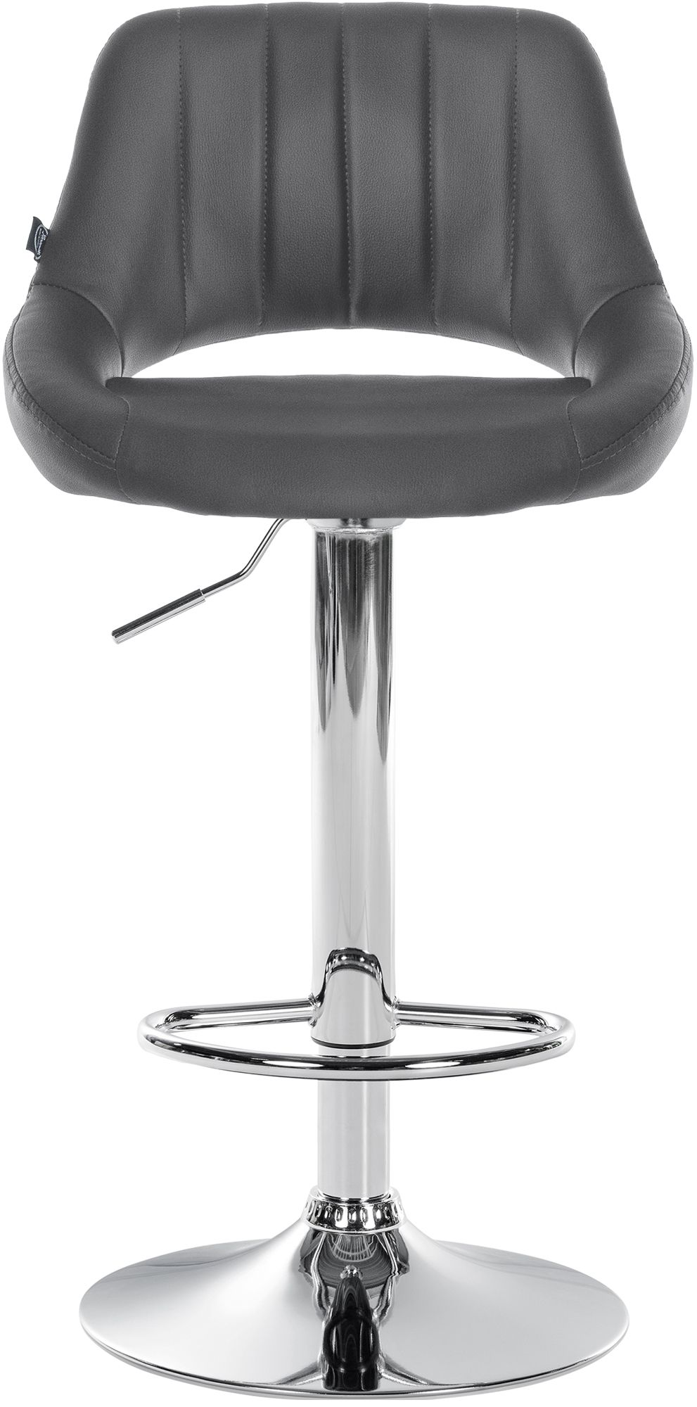 Barhocker Milet Kunstleder chrom, grau