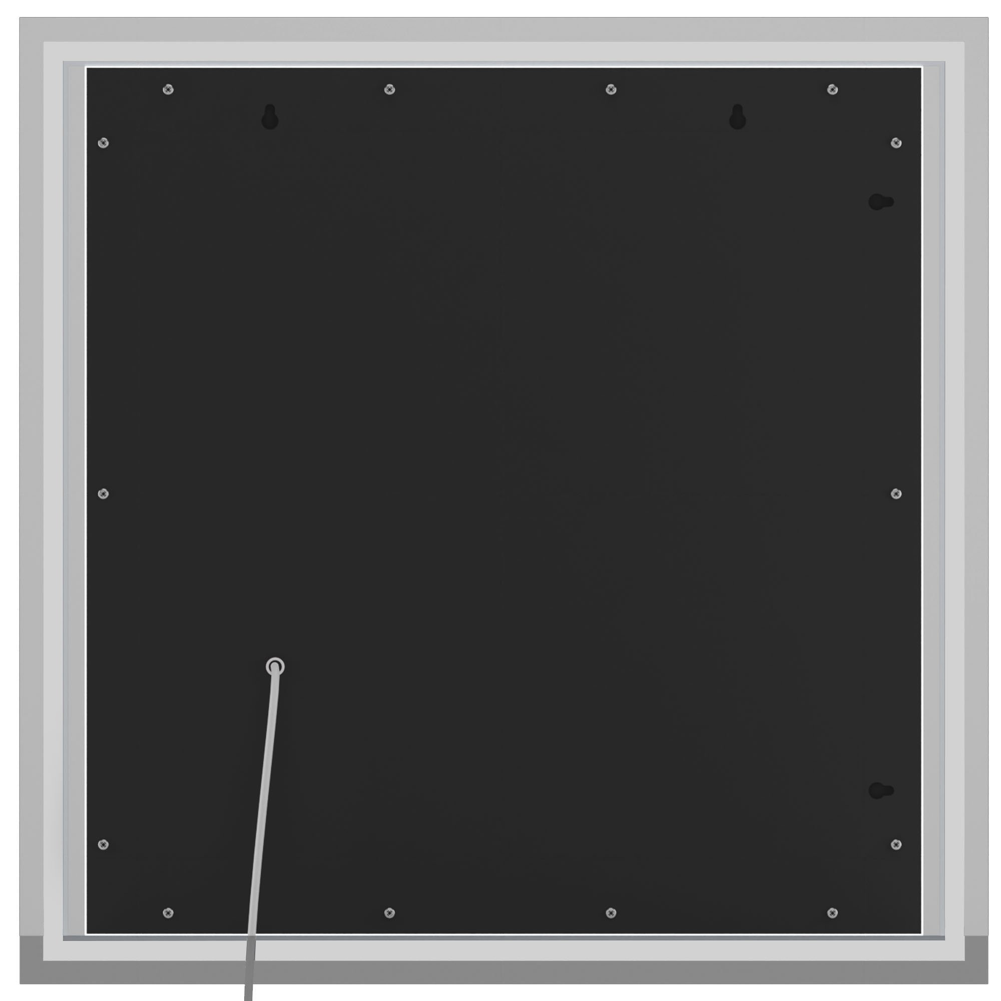 Badspiegel Jaffrey 80x80 ohne Bluetooth, klarglas