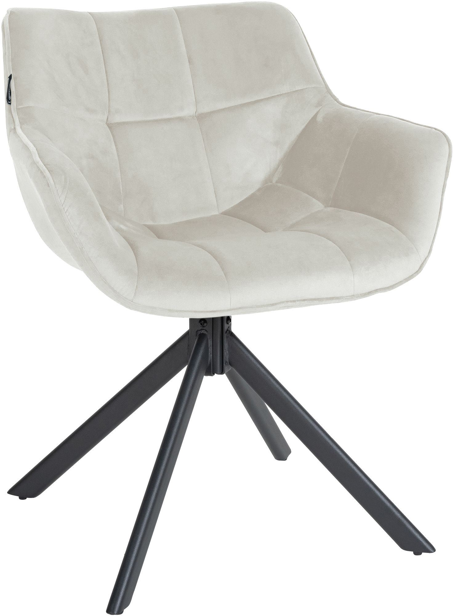 Stuhl Westport Samt, creme
