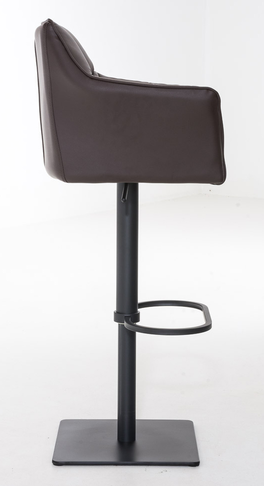 2er Set Barhocker Damaso Kunstleder schwarz, braun