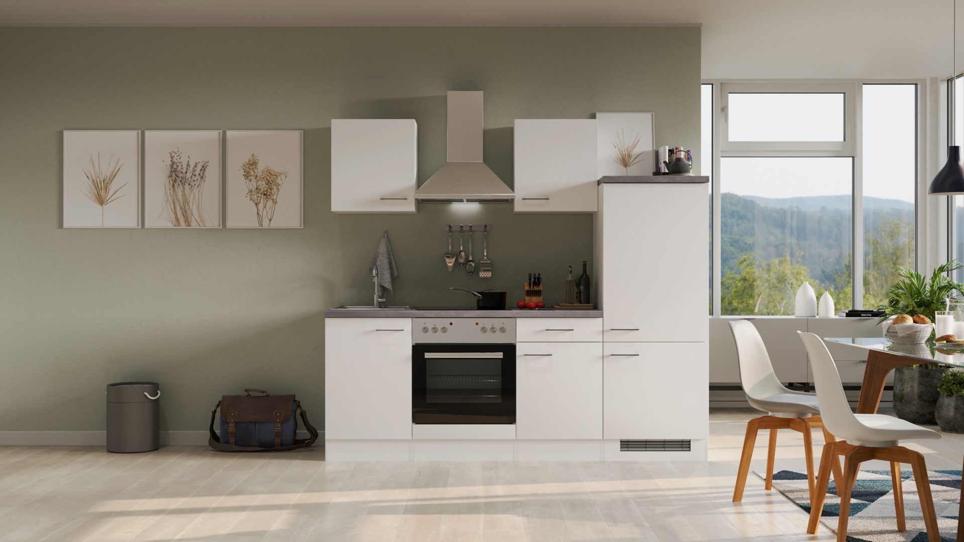 Küchenzeile VITA 220 cm mit E-Geräten