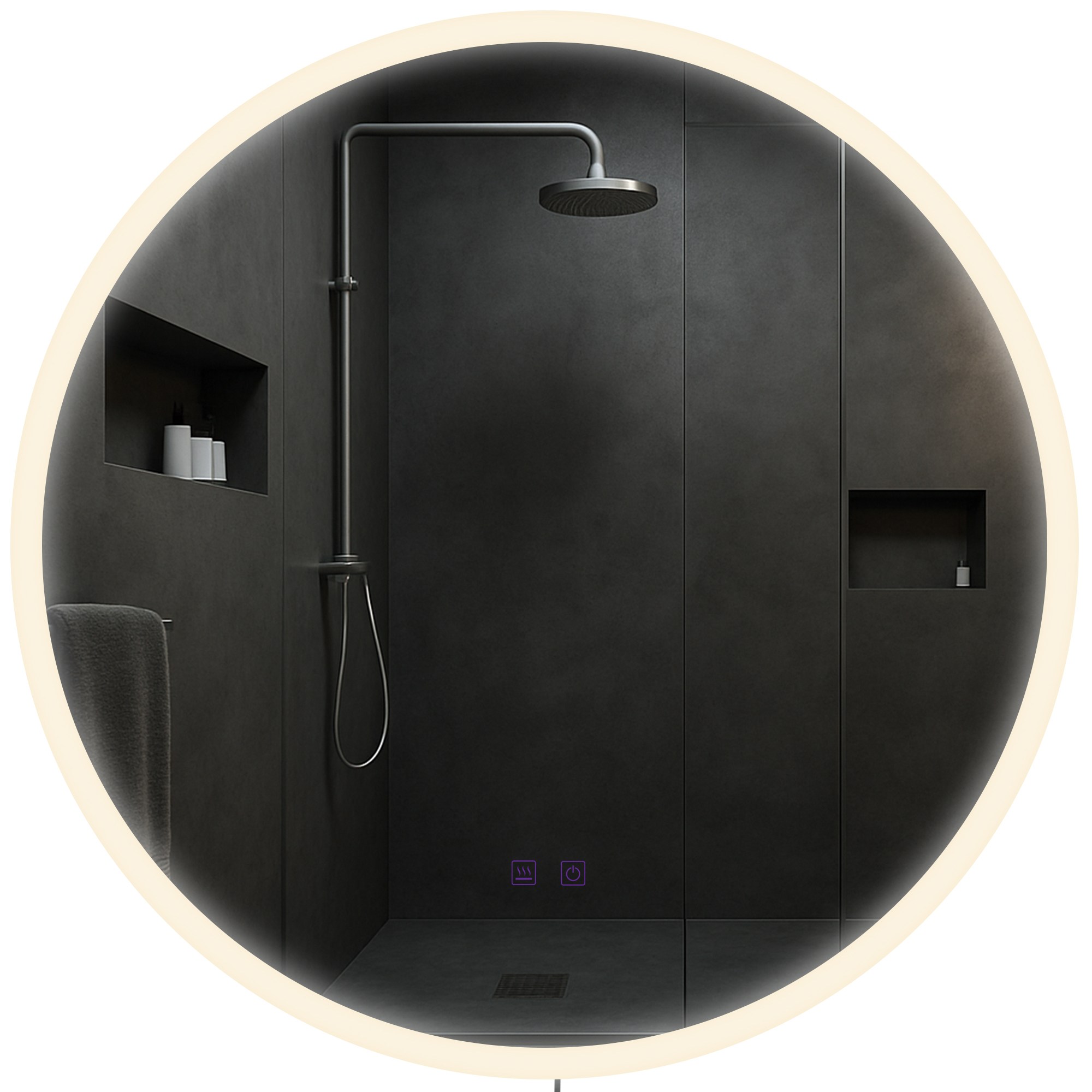 Badspiegel Laconia 70 mit Bluetooth, klarglas