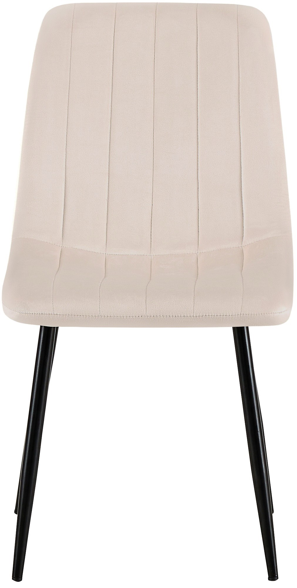 4er Set Stühle Dijon Samt, creme