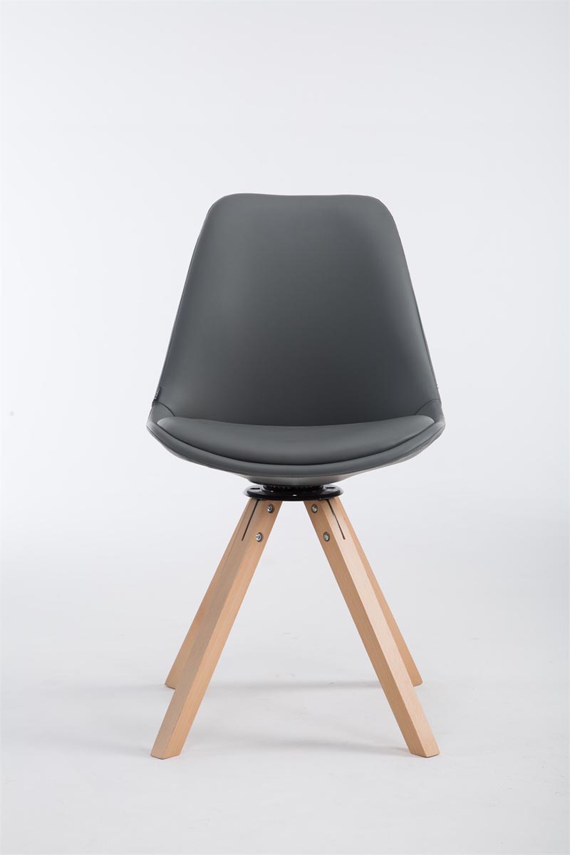 Besucherstuhl Calais Drehbar Natura Square, grau