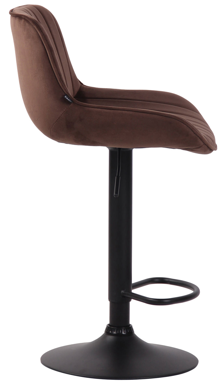 2er Set Barhocker Lentini Samt schwarz, braun
