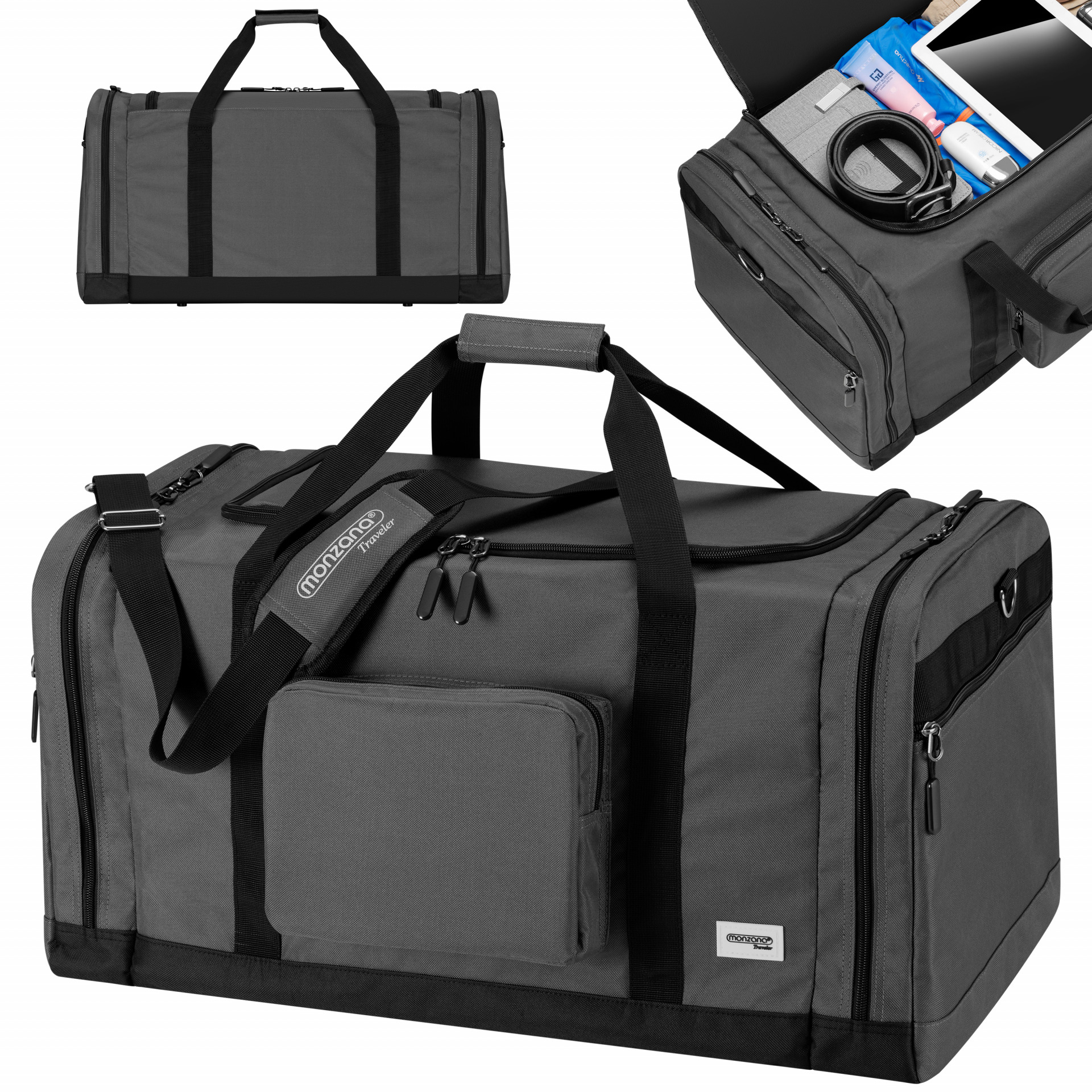 Reisetasche Schwarz 90L