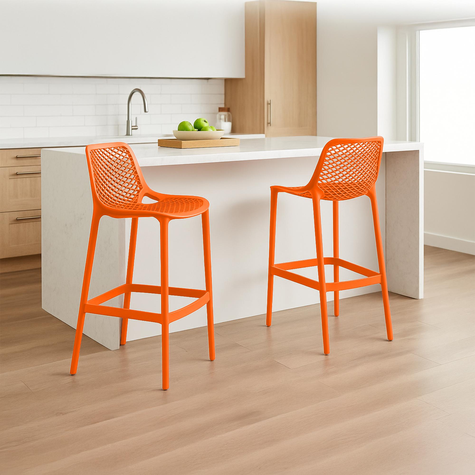 2er Set Barhocker Air, orange