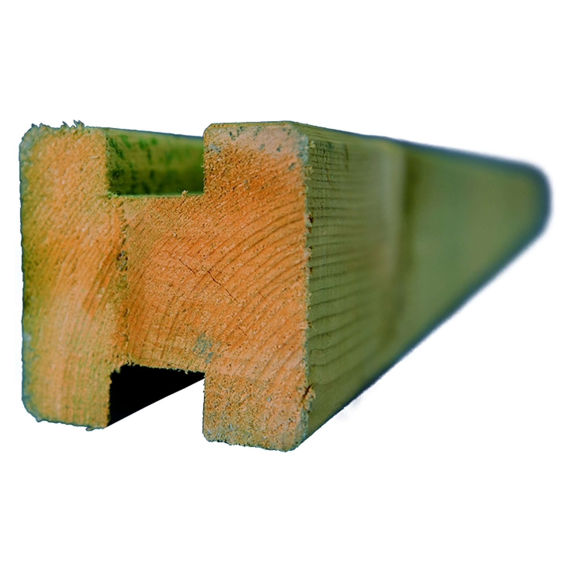 TRELLEBORG-System, Verbindungspfosten, kdi-grün, 9 x 9 x 210 cm, H-Pfosten