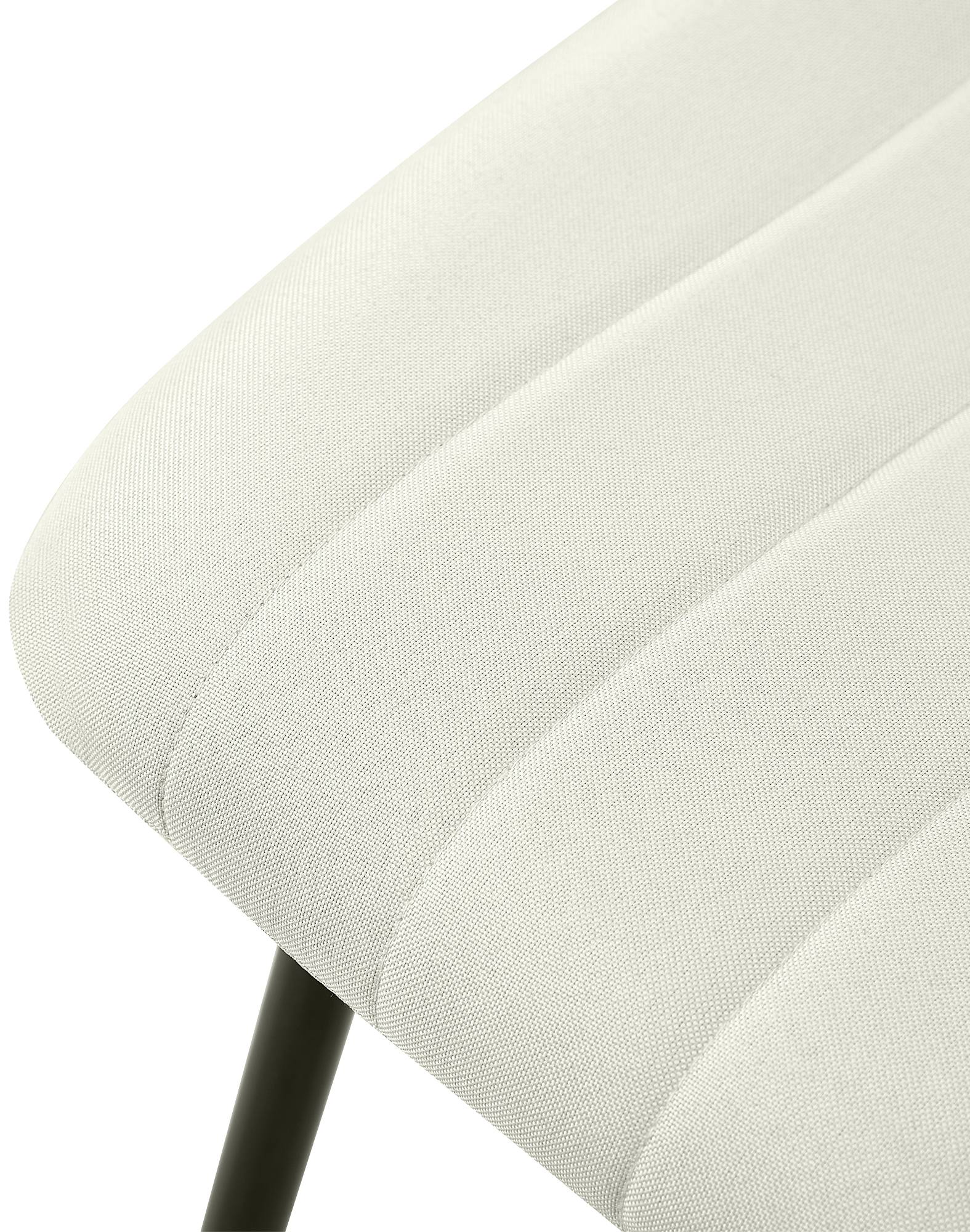 Stuhl Dijon Stoff, creme