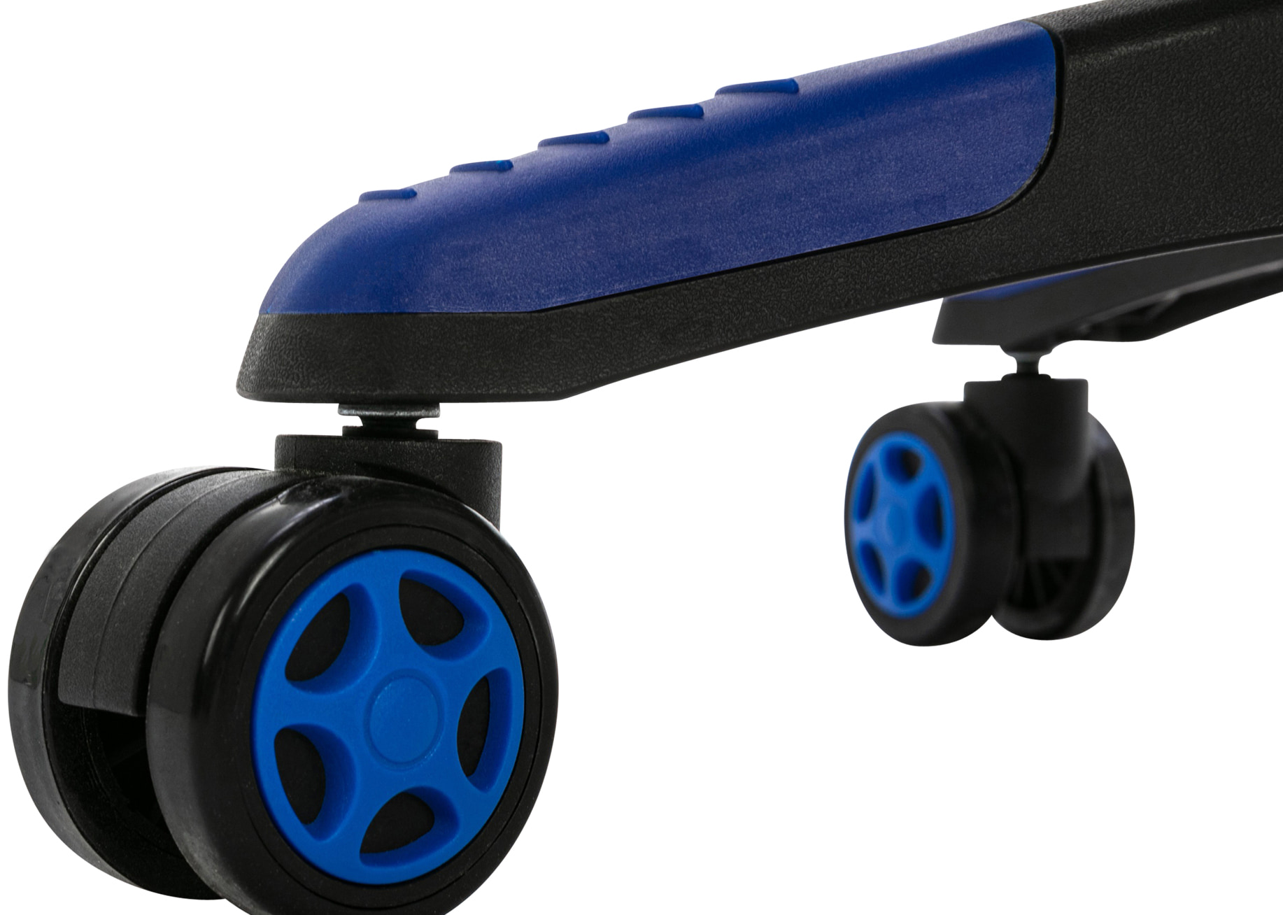 Bürostuhl Clovis Kunstleder, schwarz/blau