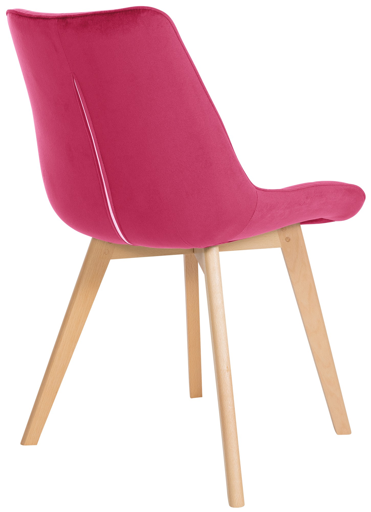 2er Set Stühle Brook Samt, rot