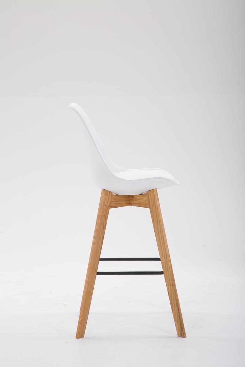 Barhocker Metz Kunststoff Natura, weiß
