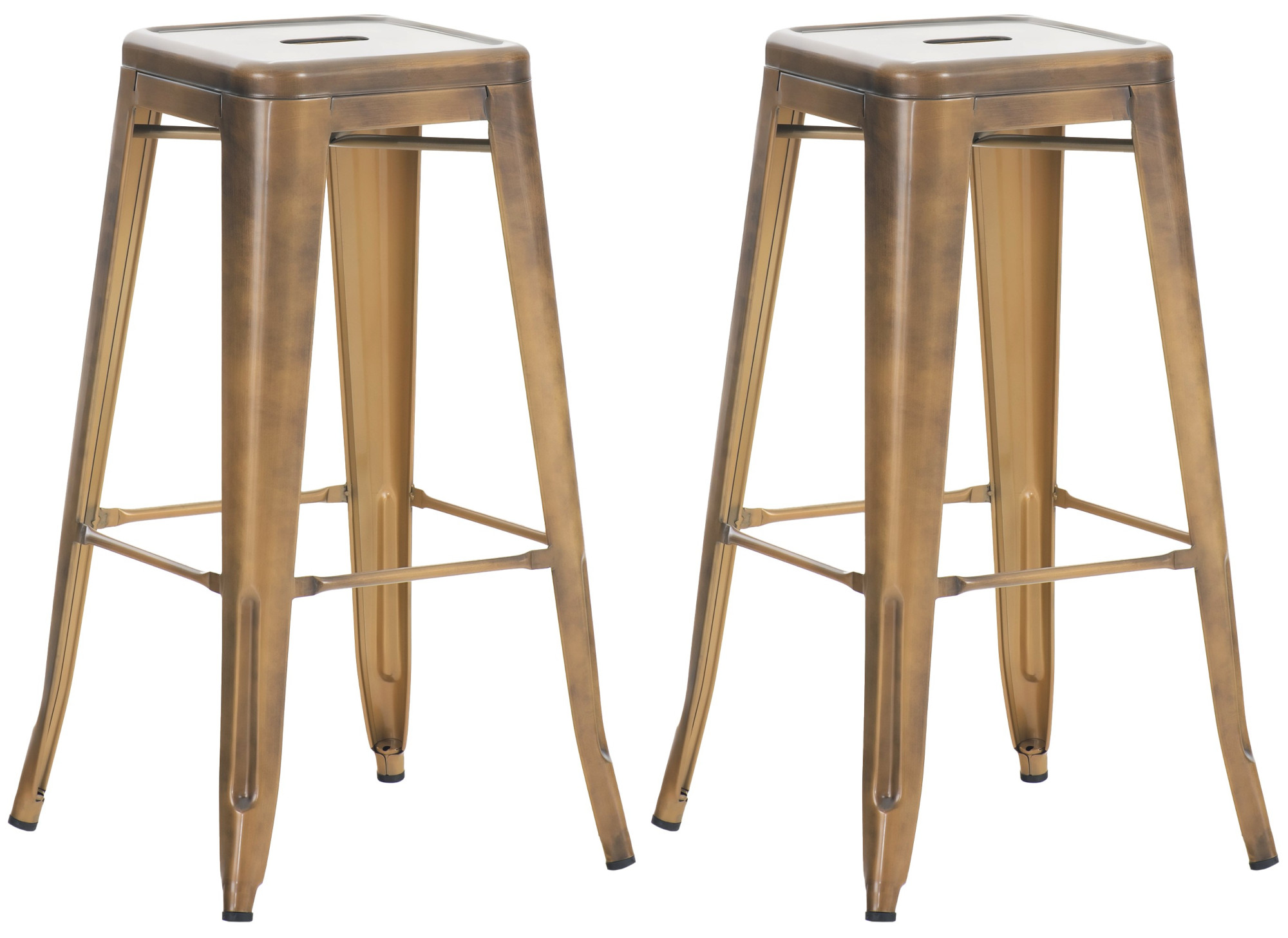 2er Set Barhocker Joshua, gold
