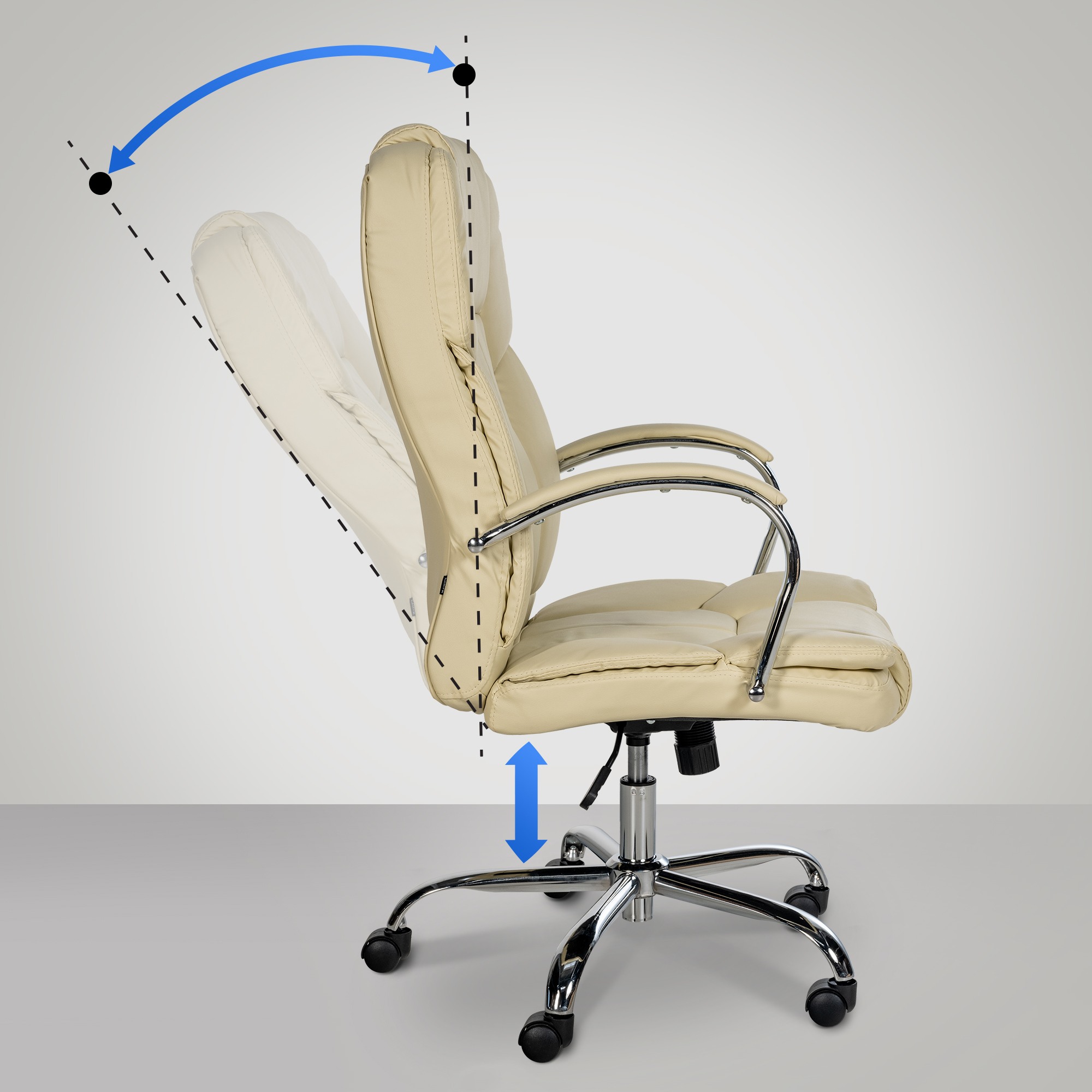 Bürostuhl BIG Xanthos, creme
