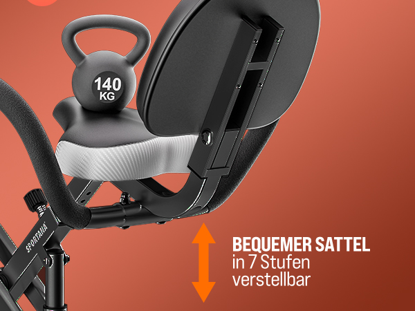 Heimtrainer Fahrrad Eagle 4 Pulssensoren App kompatibel