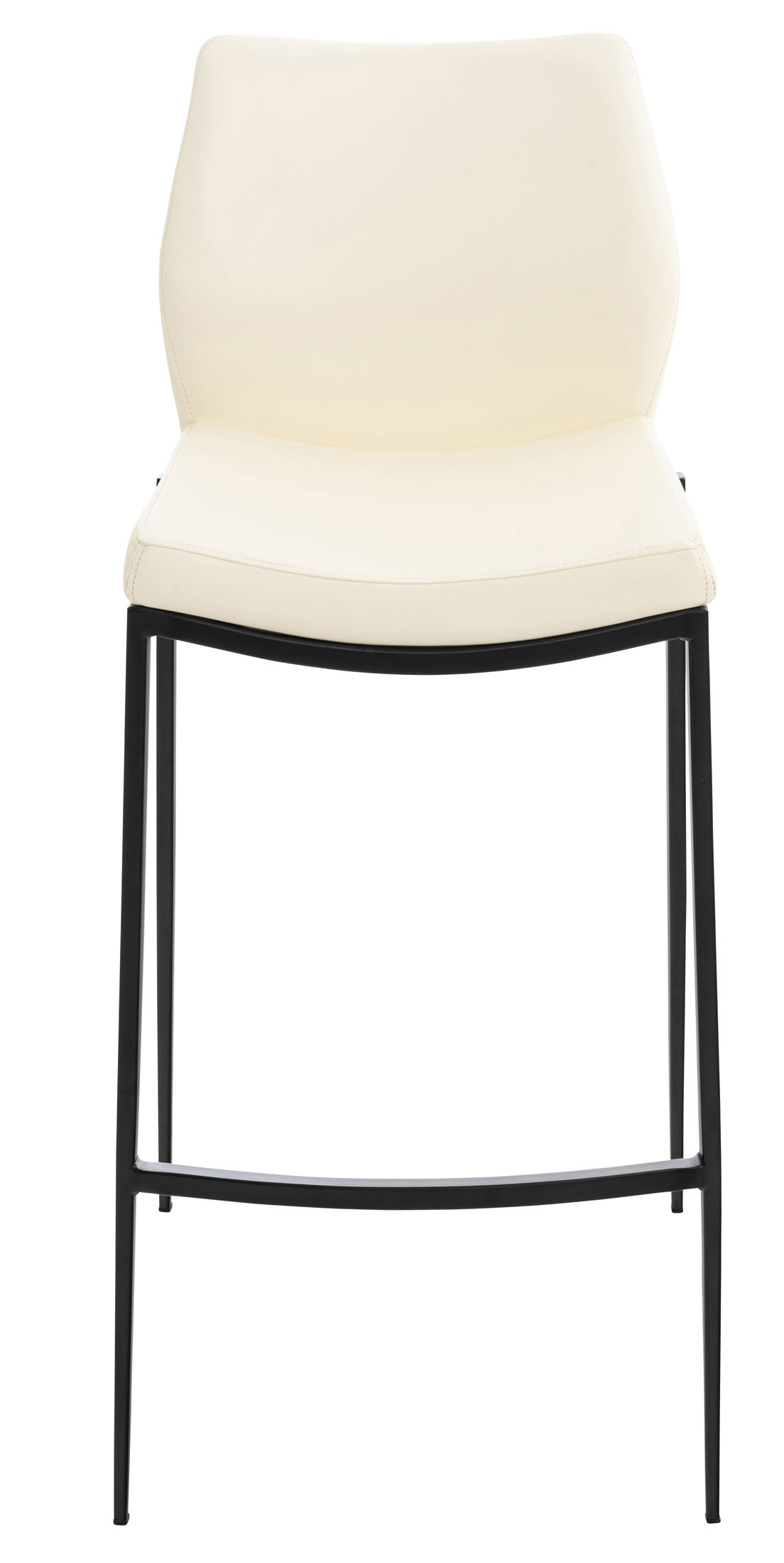 Barhocker Matola Kunstleder schwarz, creme