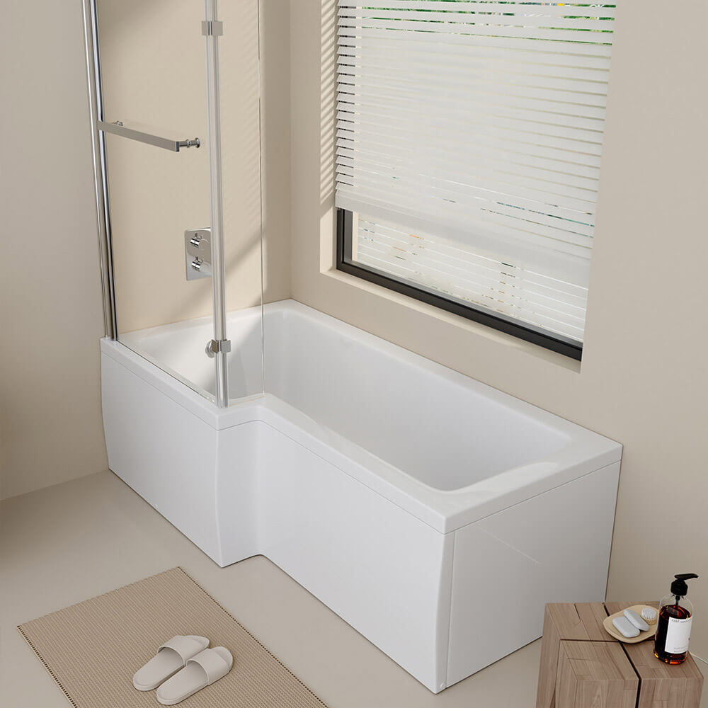 Duschbadewanne ELARA - 170 x 85 cm Rechts