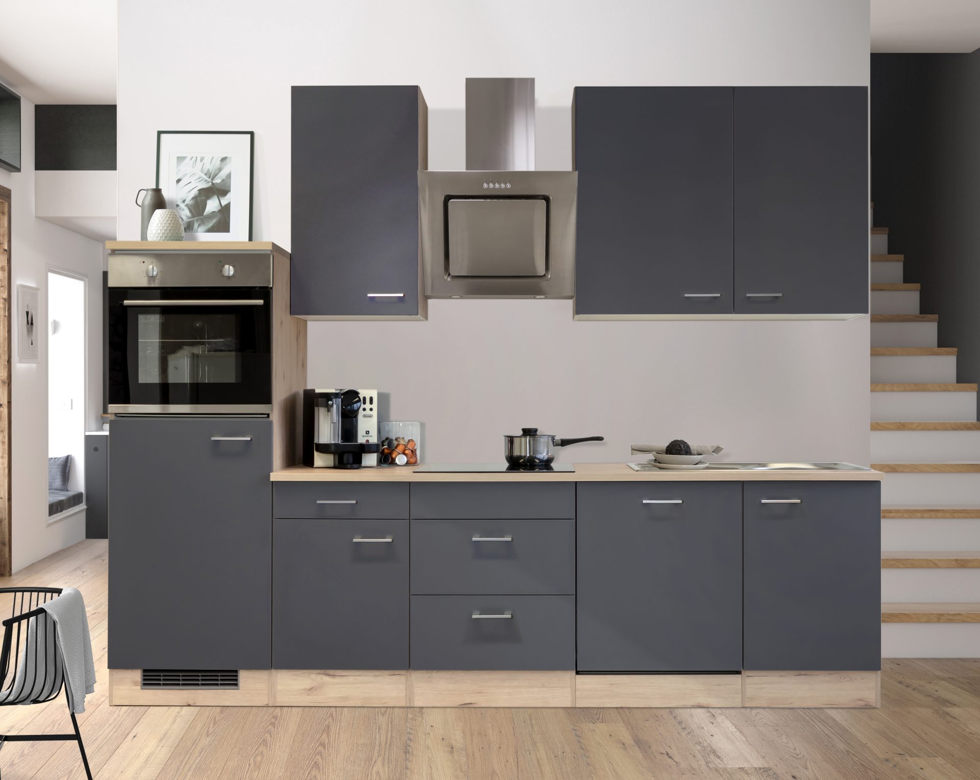 Küchenzeile MORENA 280 cm mit E-Geräten