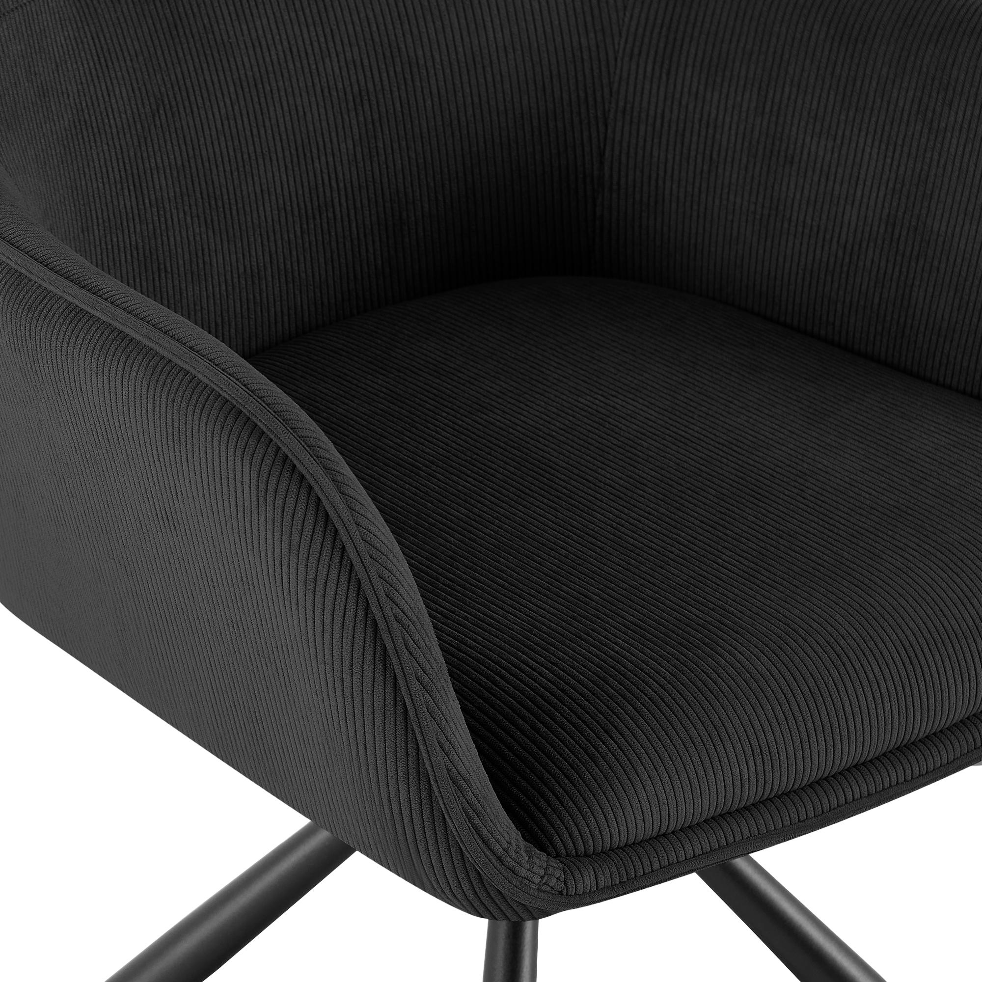 Stuhl Tipton Cord, schwarz