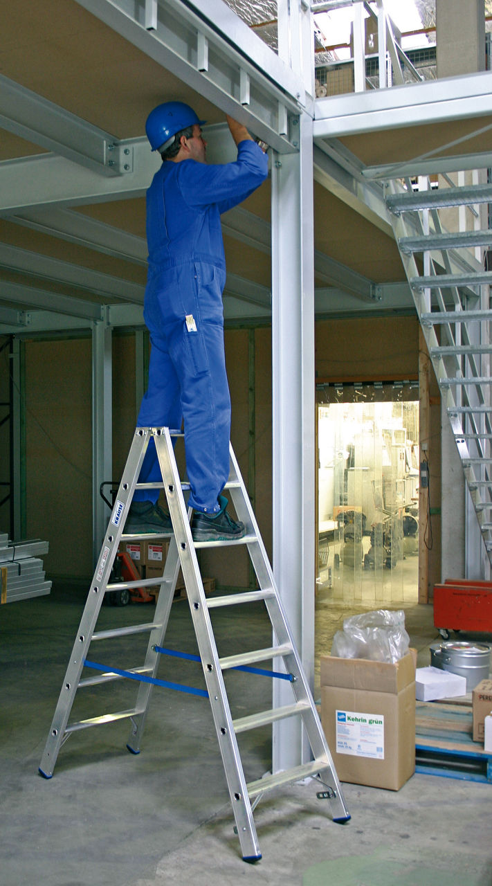 STABILO Stufen-Doppelleiter 2x7 Stufen