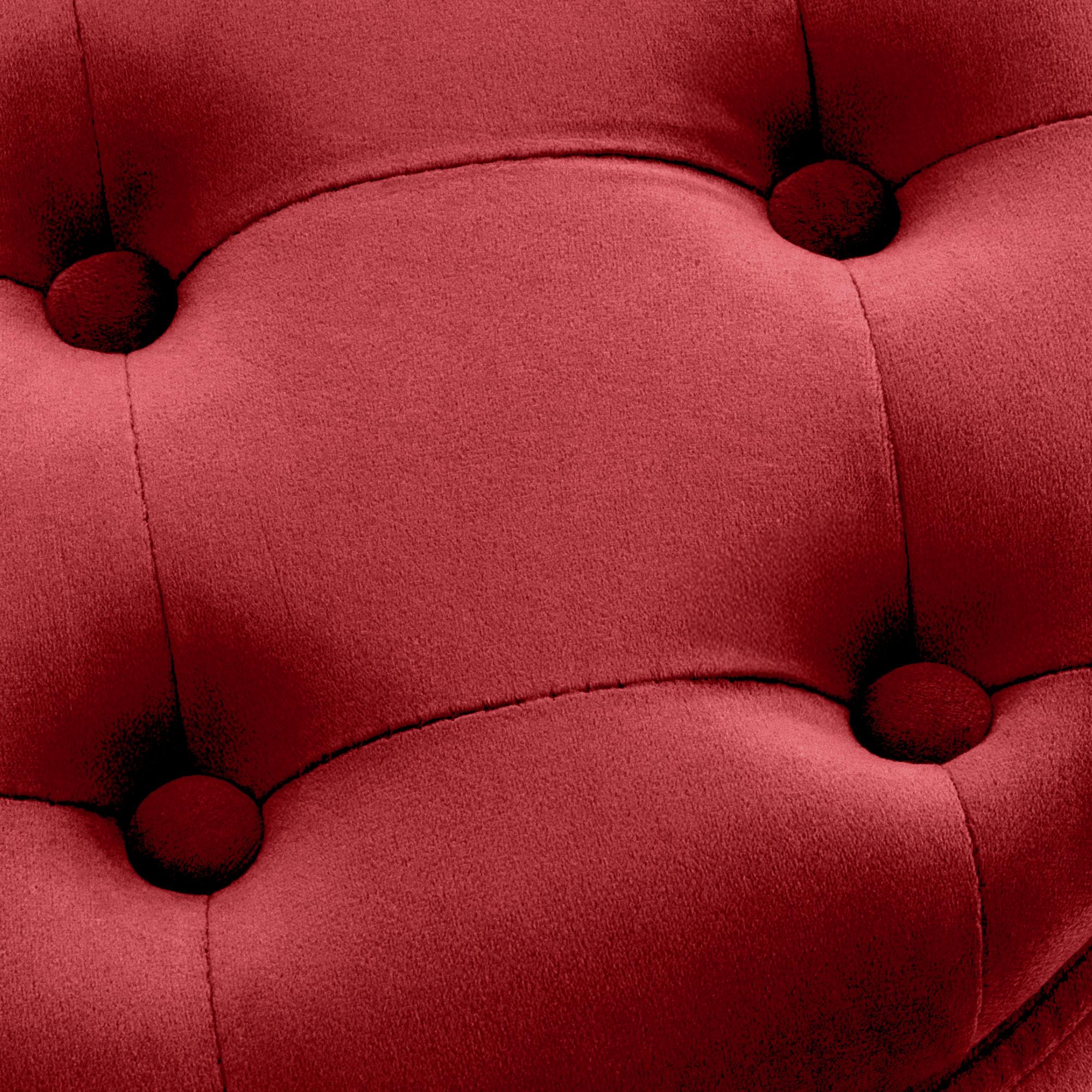 Sitzhocker Pantin Samt, rot