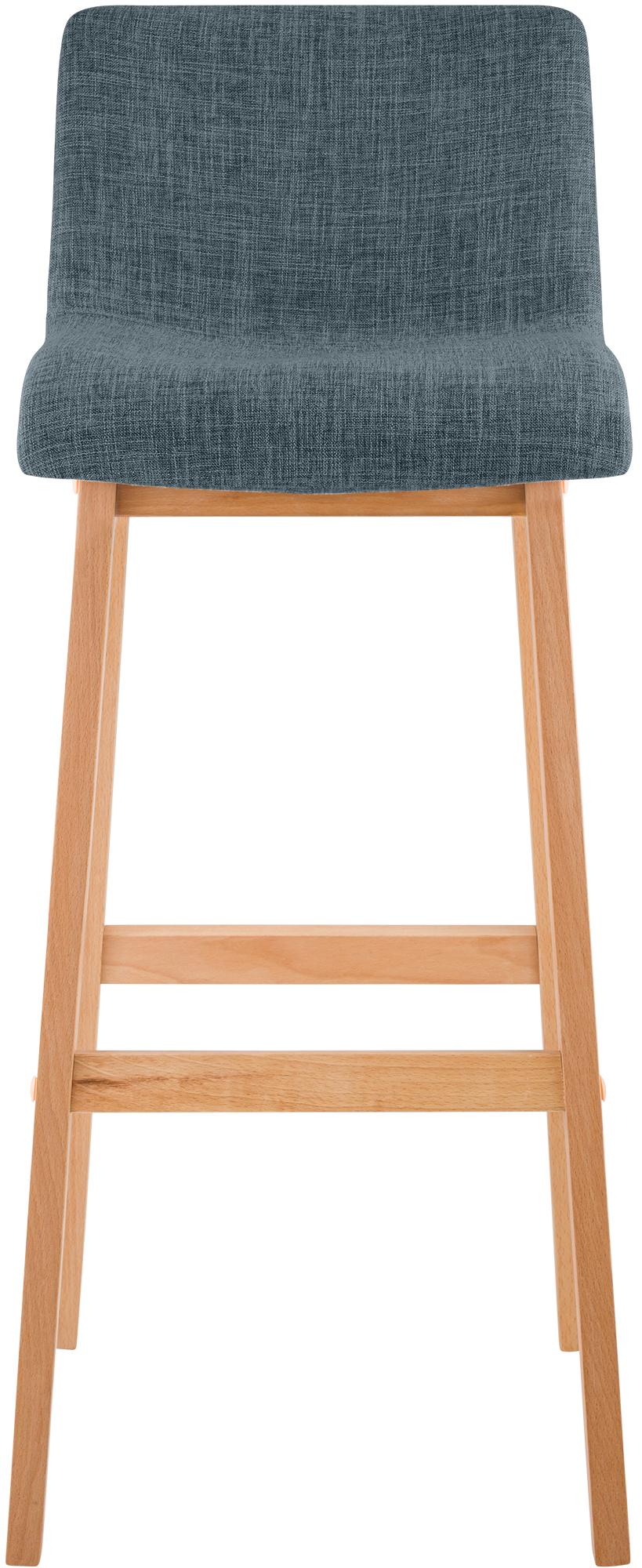 Barhocker Hoover Stoff Natura, blau