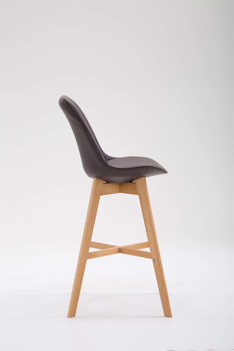 Barhocker Cannes Kunstleder Natura, braun
