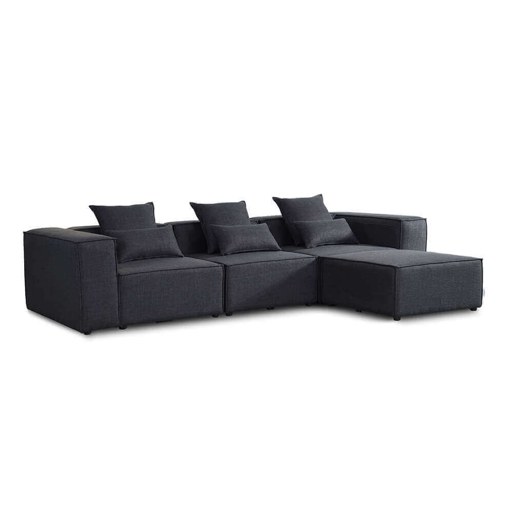 Modulares Sofa VERONA L - 327 x 207 cm Anthrazit