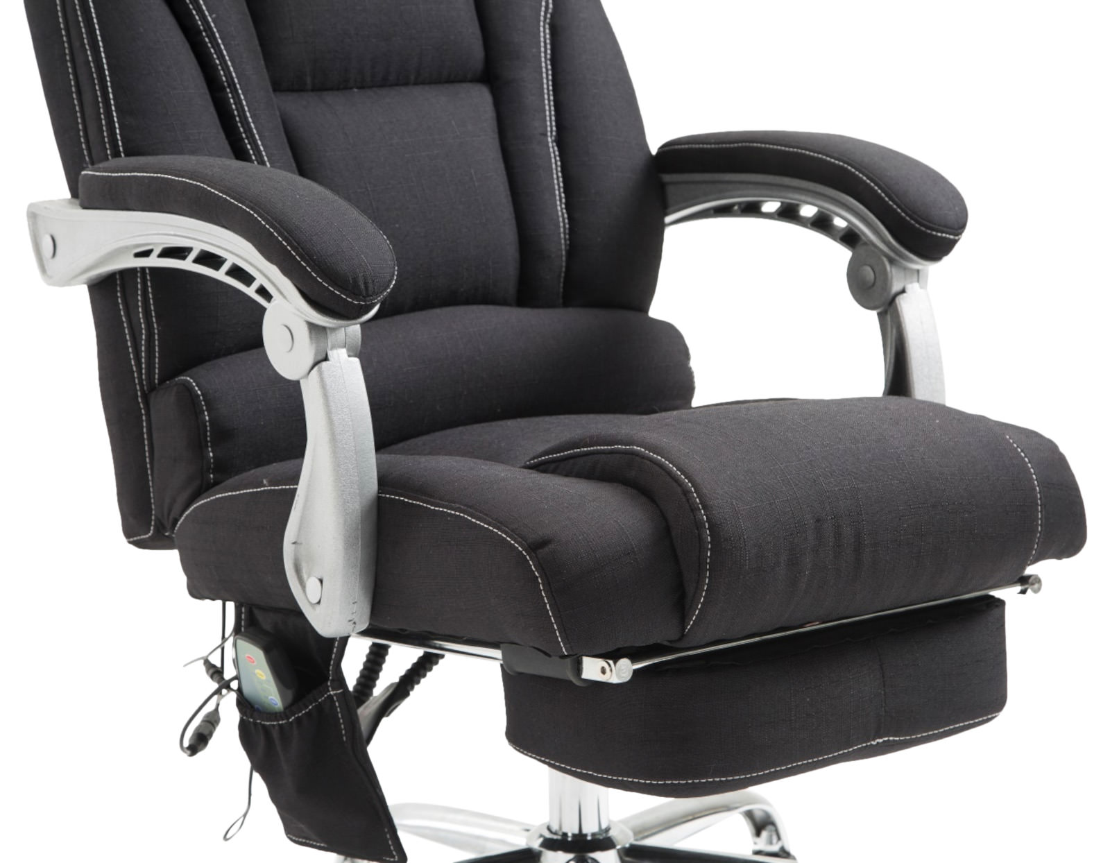 Bürostuhl Pacific Stoff mit Massagefunktion, schwarz