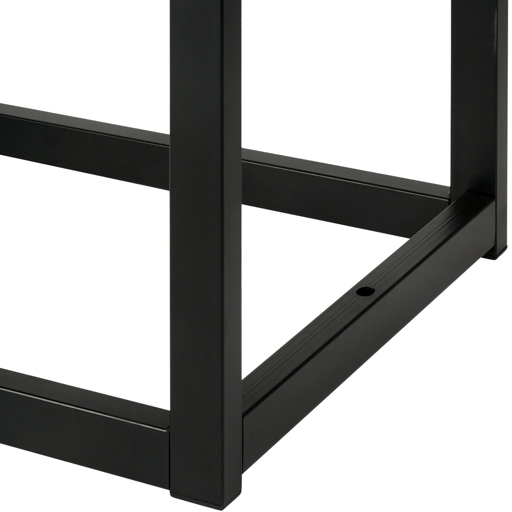 Sitzbank Polson Samt Schwarz 150 cm, schwarz