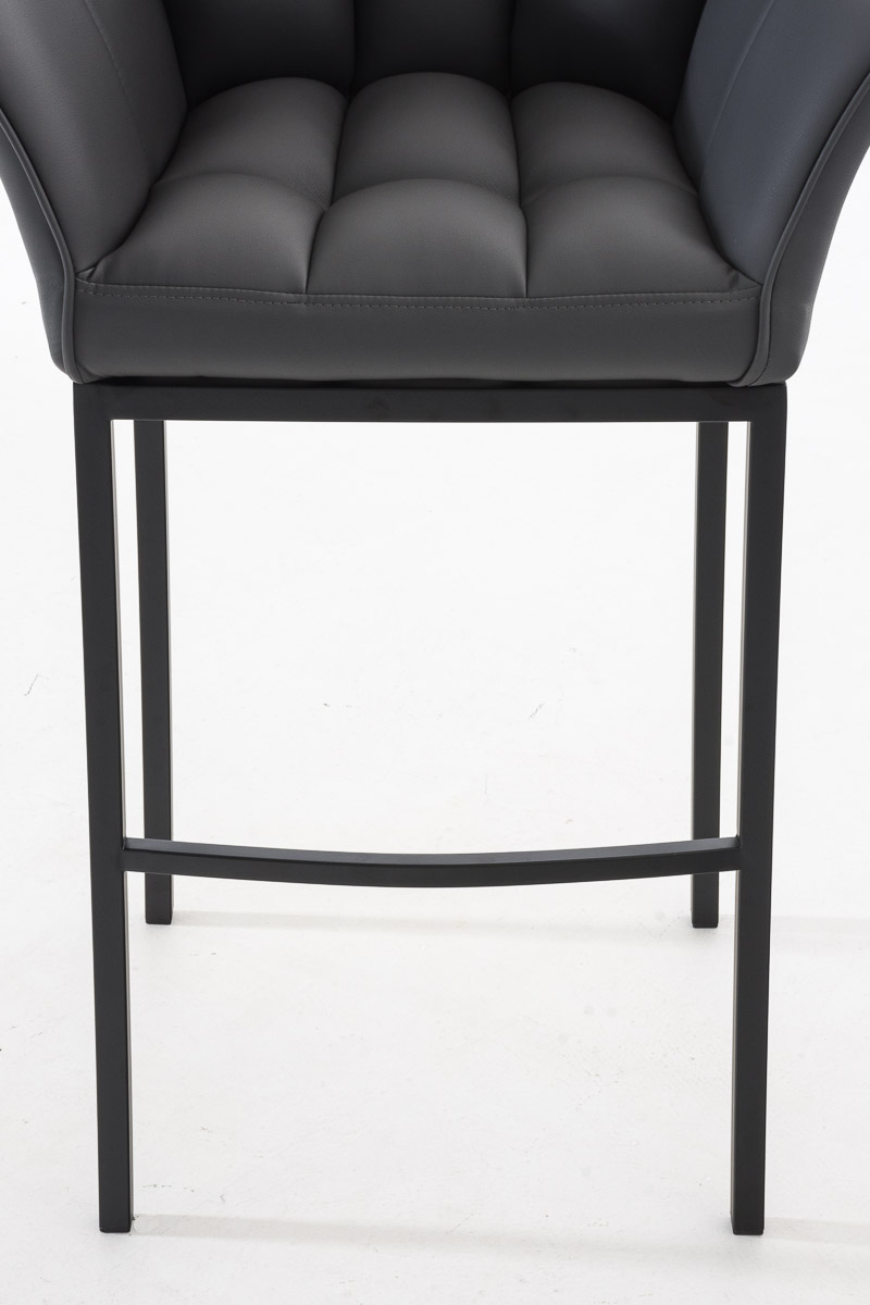 Barhocker Damaso B mit 4-Fuß Gestell, grau