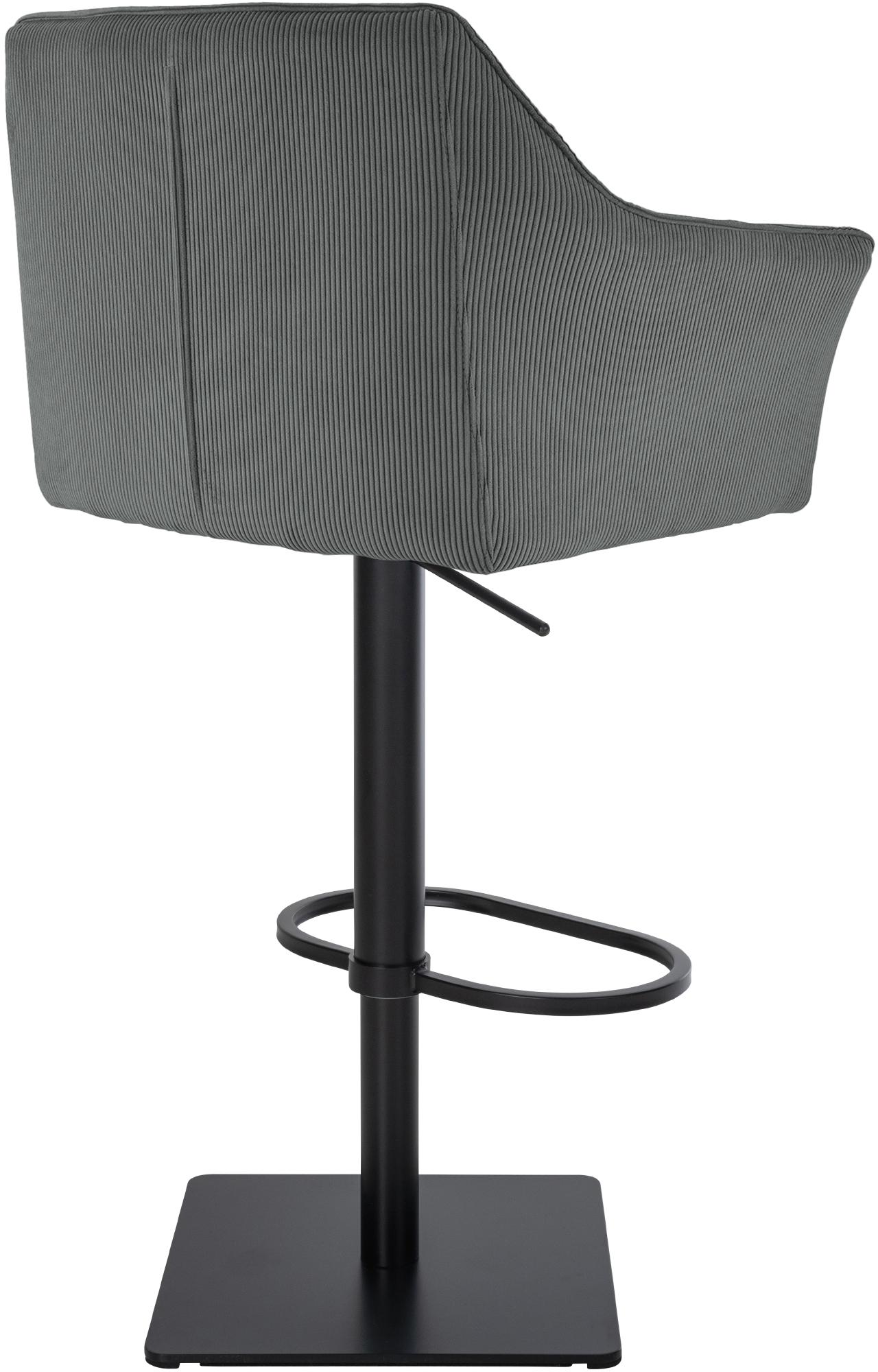 Barhocker Damaso B Cord, grau