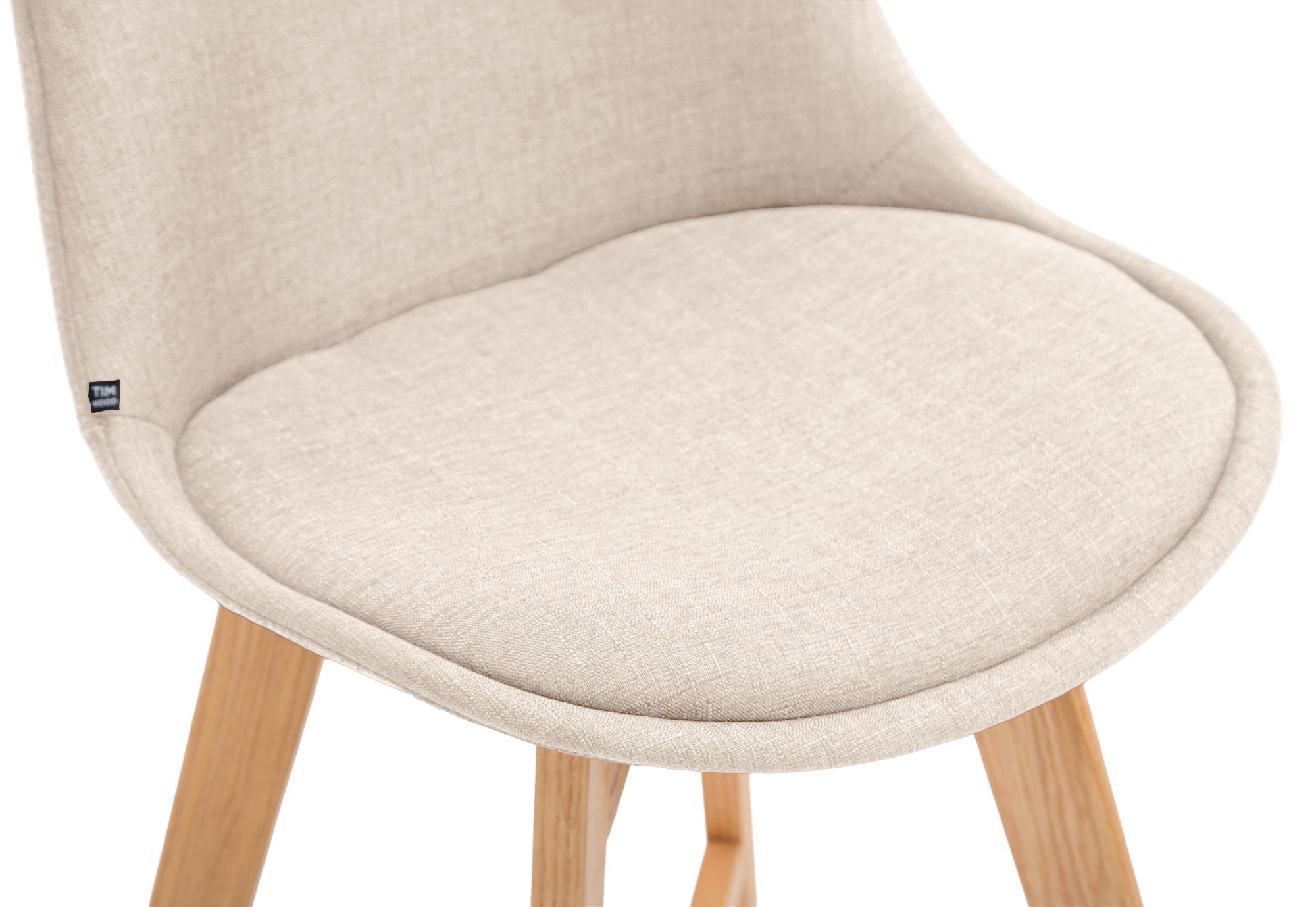 Barhocker Cannes Stoff Natura, creme