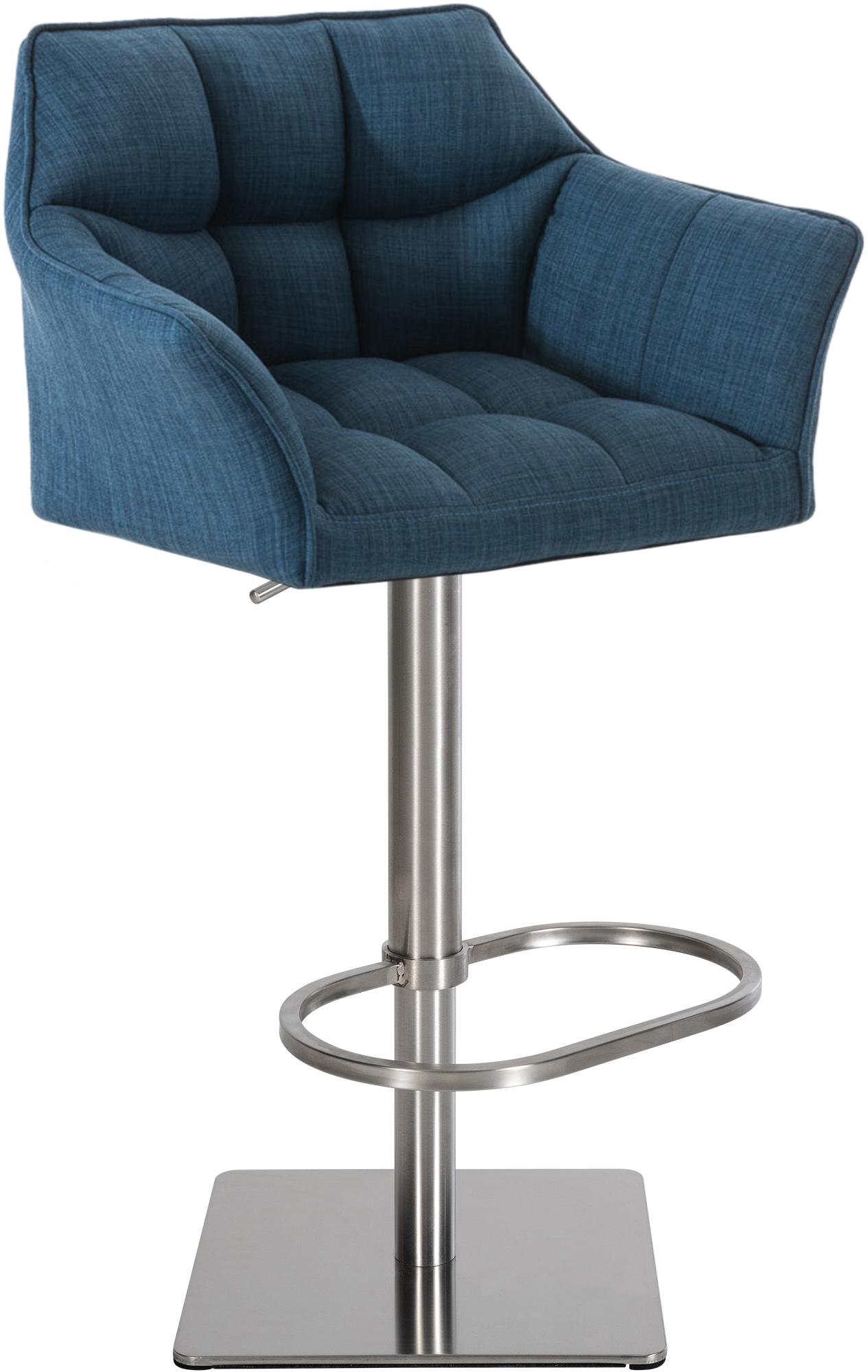 Barhocker Damaso E Stoff, blau