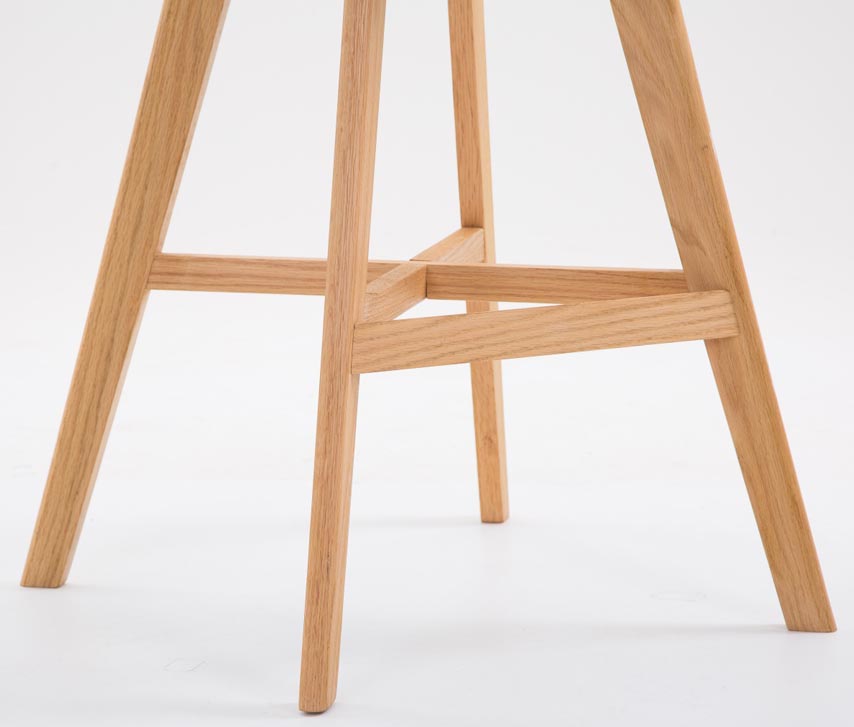 2er Set Barhocker Cannes Kunstleder natura, grau