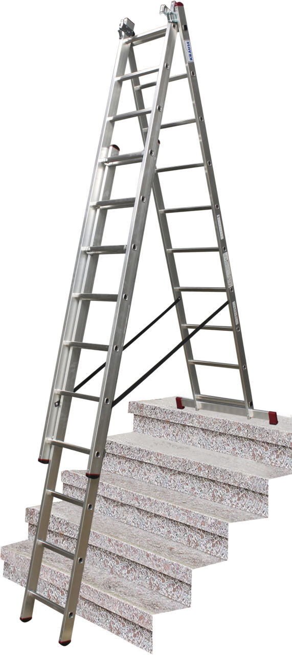 CORDA Vielzweckleiter mit Treppenfunktion 3x10 Sprossen