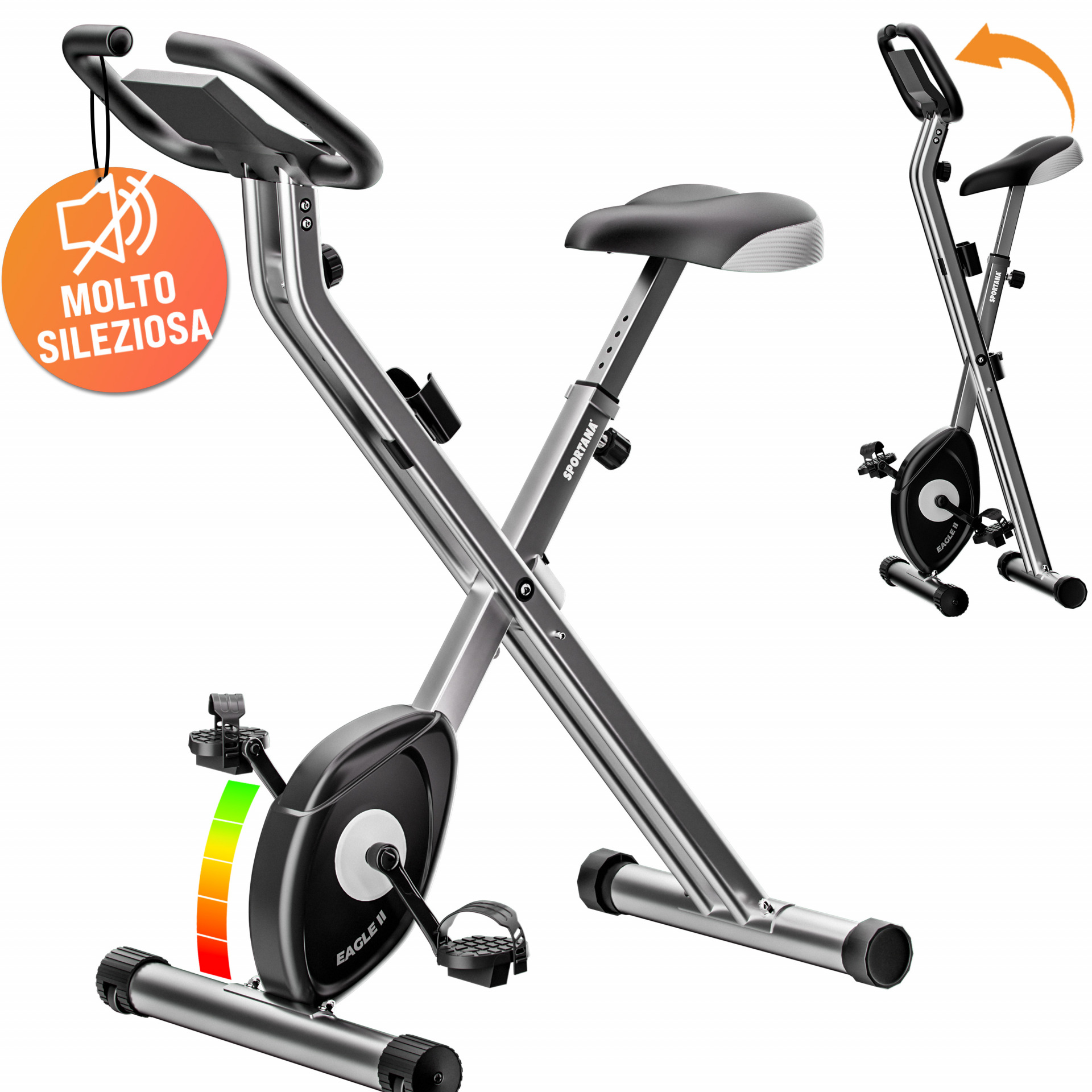 Heimtrainer Fahrrad Eagle2 71x44x110cm klappbar