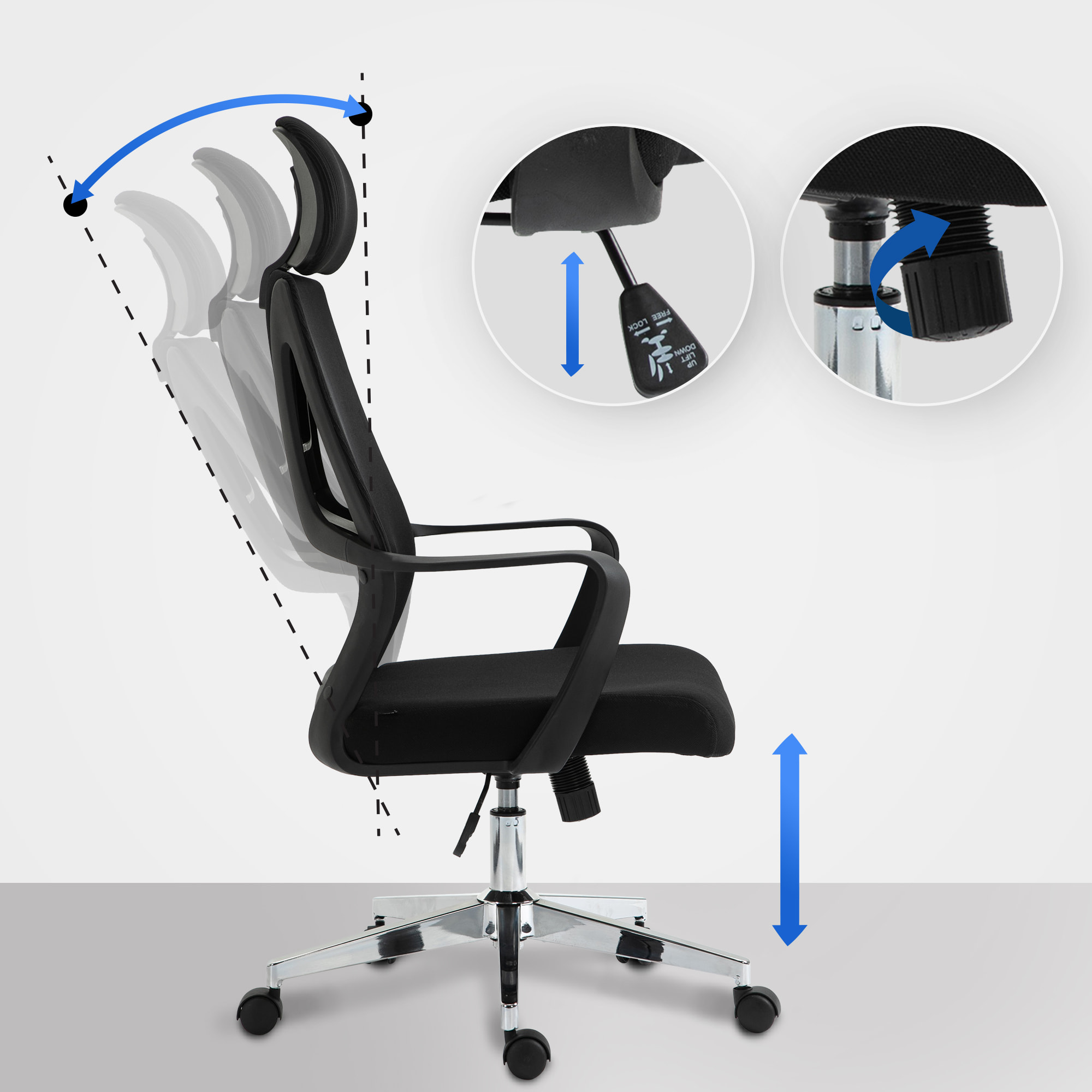 Bürostuhl Kanab, schwarz