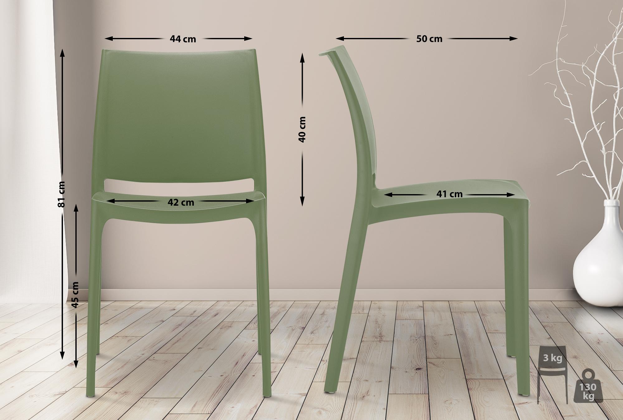 2er Set Stühle Maya, oliv