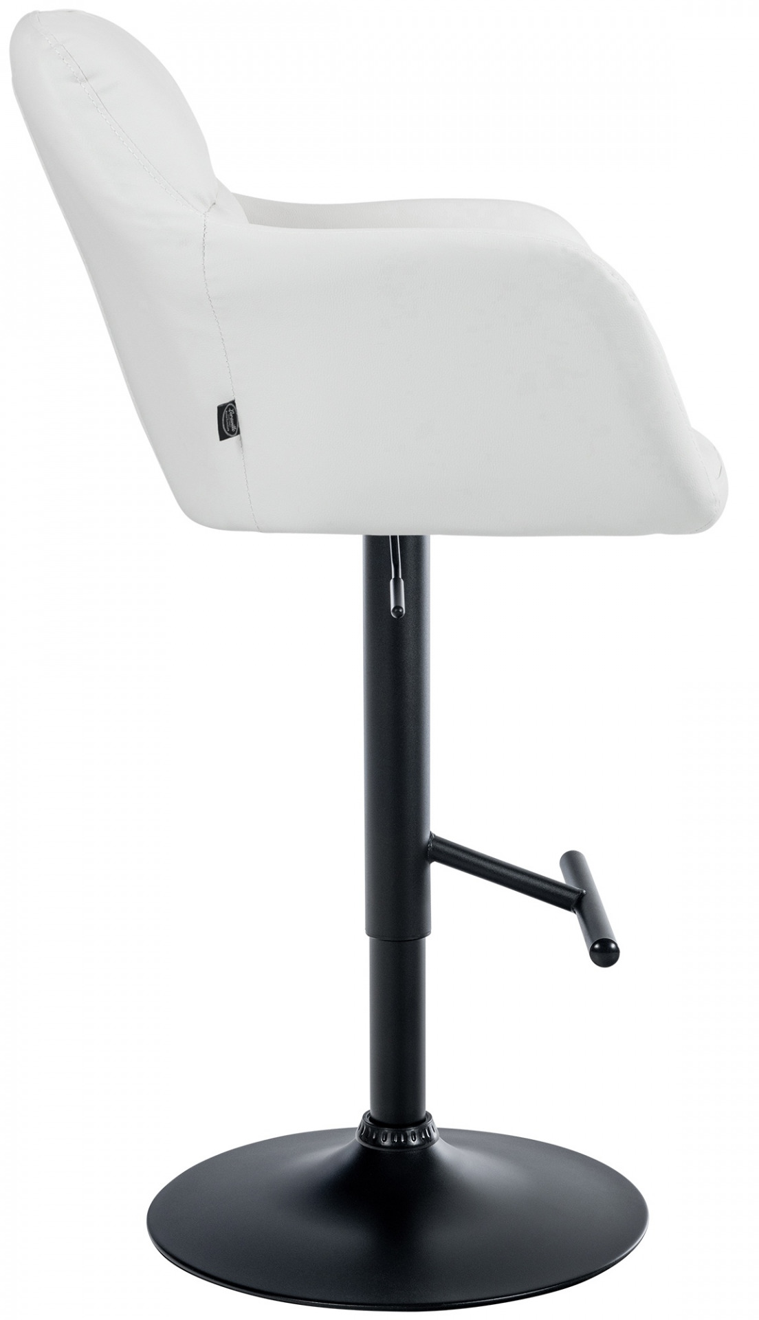 Barhocker Natoma Kunstleder schwarz, weiß