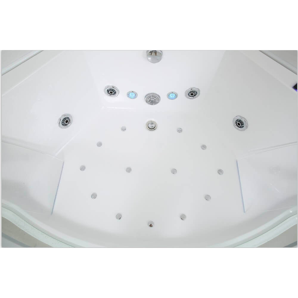 Whirlpool Badewanne mit Lichttherapie ATLANTIC L 140 x 140 cm