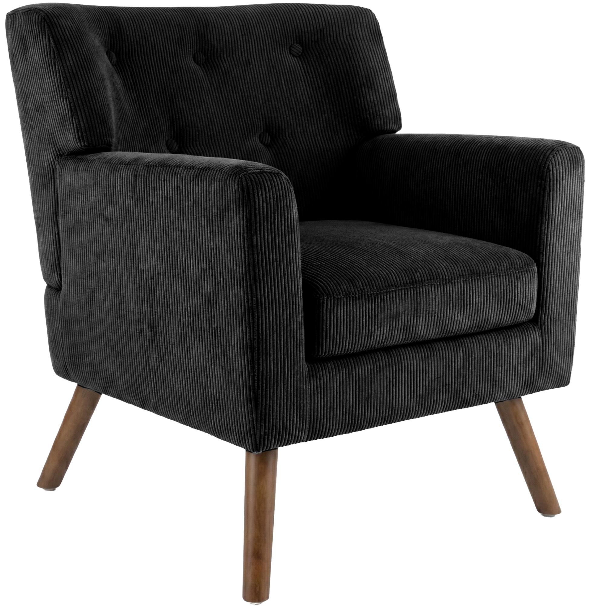 Sessel Kioni Cord, schwarz