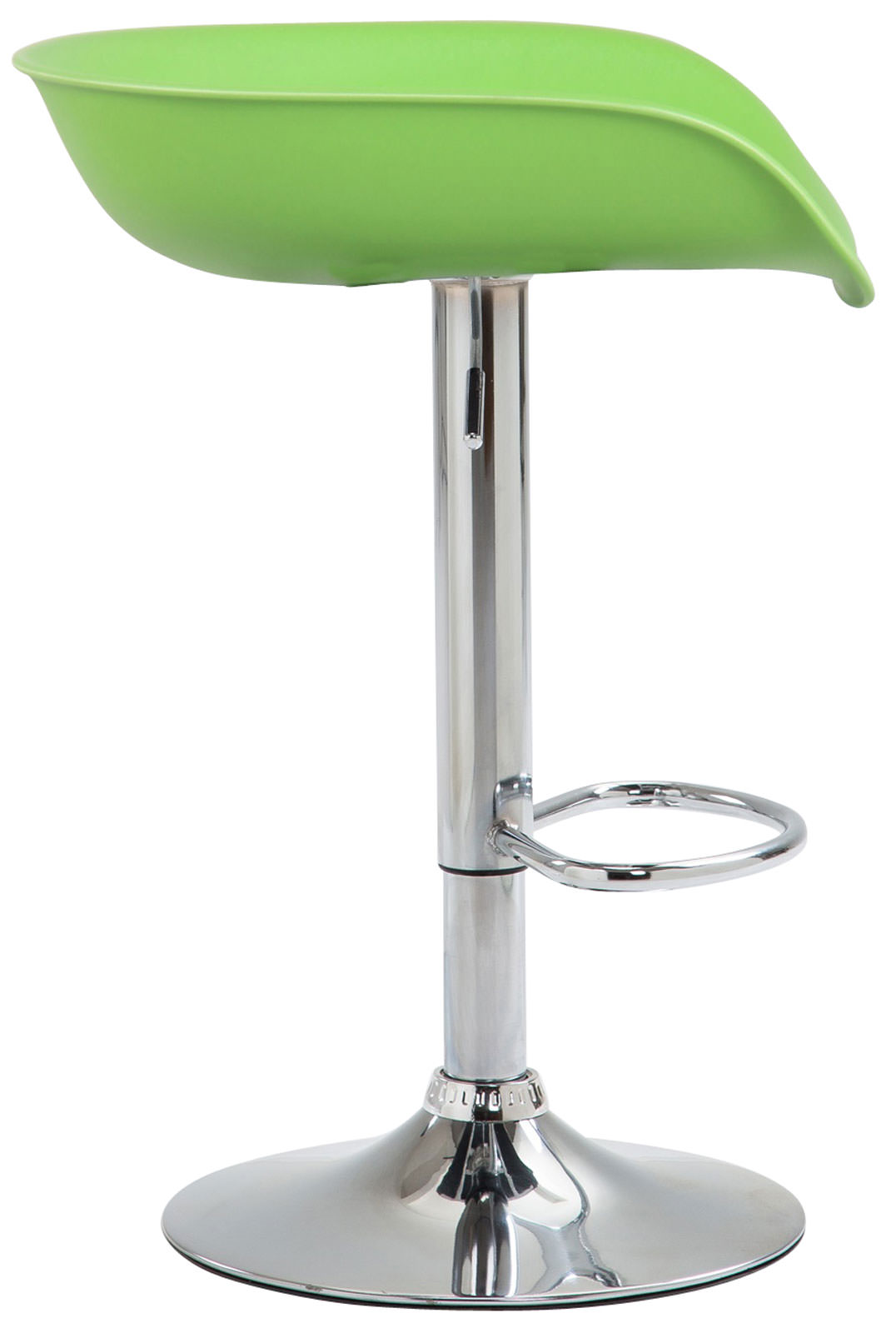 Barhocker Anaheim Kunststoff chrom, grün