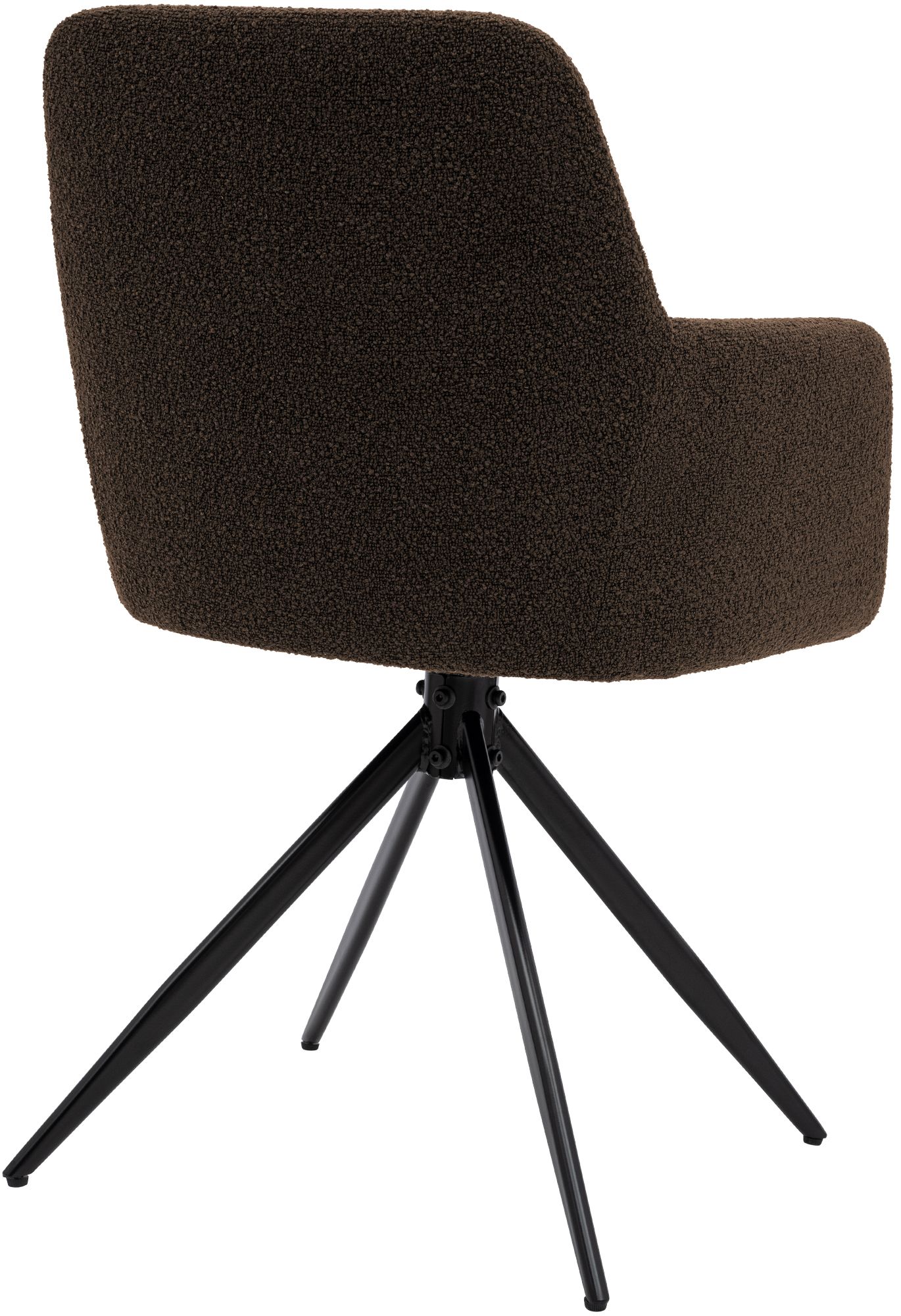 Esszimmerstuhl Olema Stoff Teddy, braun